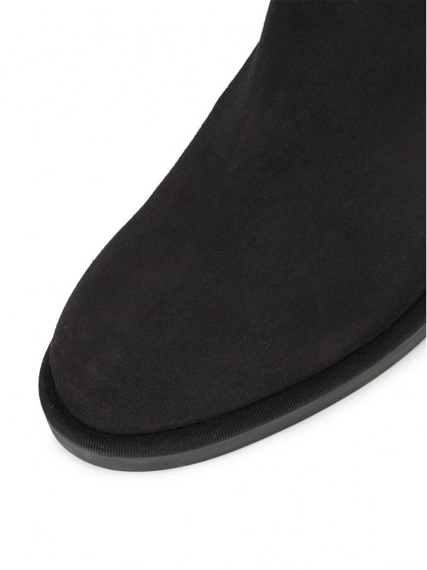 Nicholas Kirkwood Casati Pearl Black Suede Ankle Strap Shoes Flats –  AvaMaria